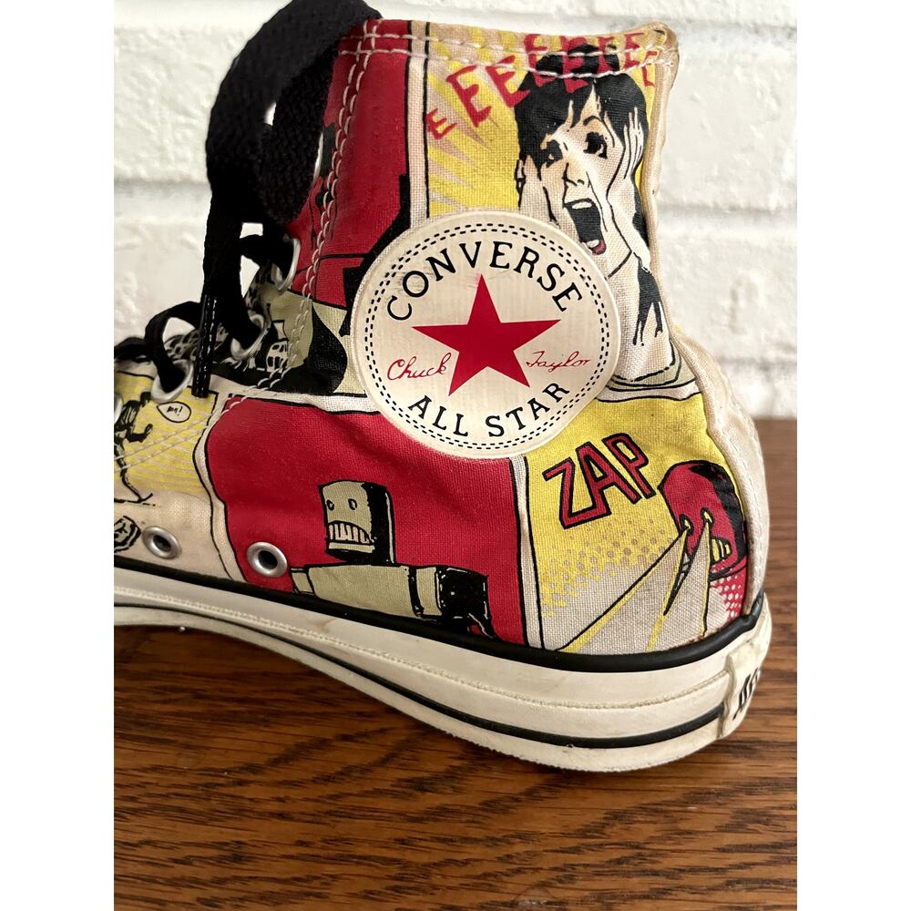 Converse Chuck Taylor All Star Comic Pop Art High Top Sneakers Men 8 Women 10